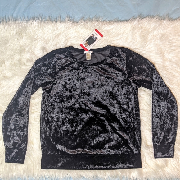 NWT Velvet Long Sleeve / Sweater Top - Picture 1 of 8